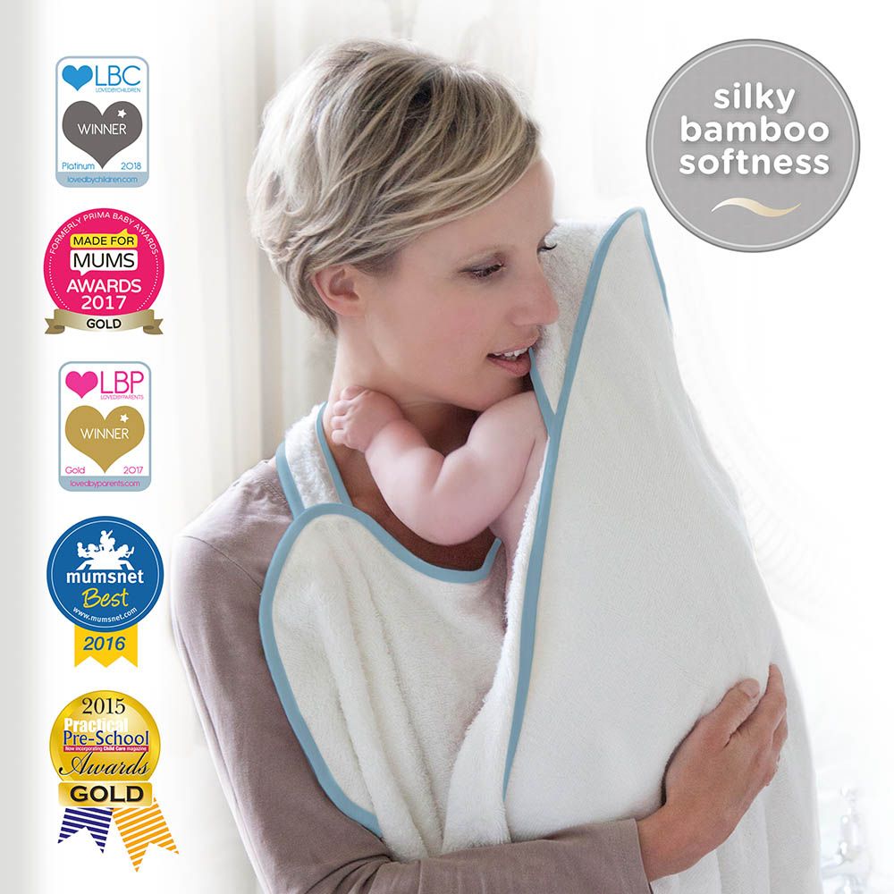 Cuddledry - Handsfree Baby Bath Towels - White