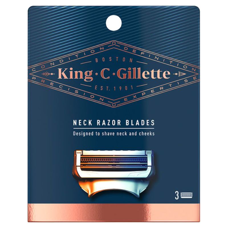 Gillette - King C. Blades Neck - 3pcs