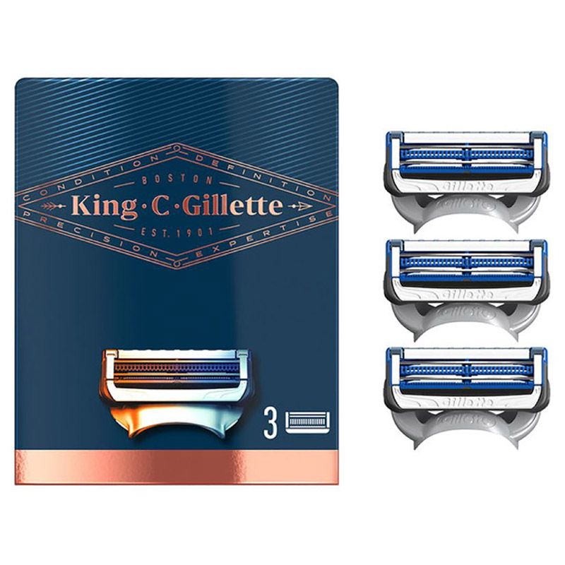 Gillette - King C. Blades Neck - 3pcs