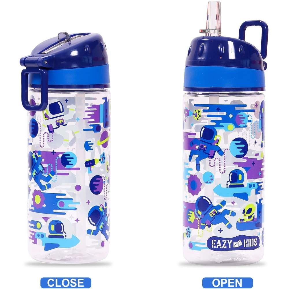 Eazy Kids - Astronauts Lunch Box & Water Bottle 420ml W/ Snack Box