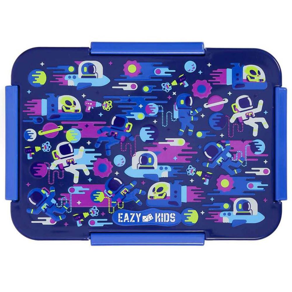 Eazy Kids - Astronauts Lunch Box & Water Bottle 420ml W/ Snack Box