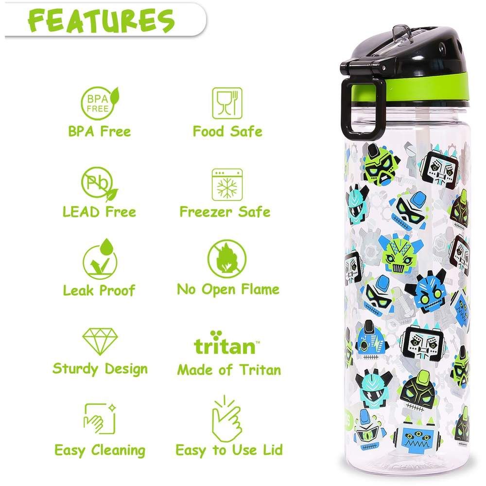 Eazy Kids - Gen Z Lunch Box & Water Bottle 650ml W/ Snack Box