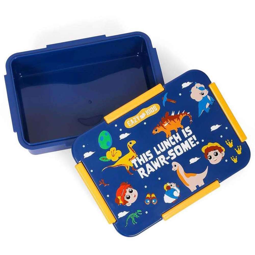 Eazy Kids - T-Rex Lunch Box Set 2pcs - Blue