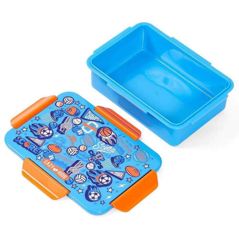 Eazy Kids - Soccer Lunch Box Set 2pcs - Blue