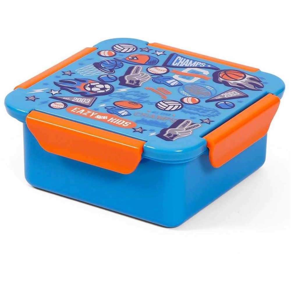 Eazy Kids - Soccer Lunch Box Set 2pcs - Blue