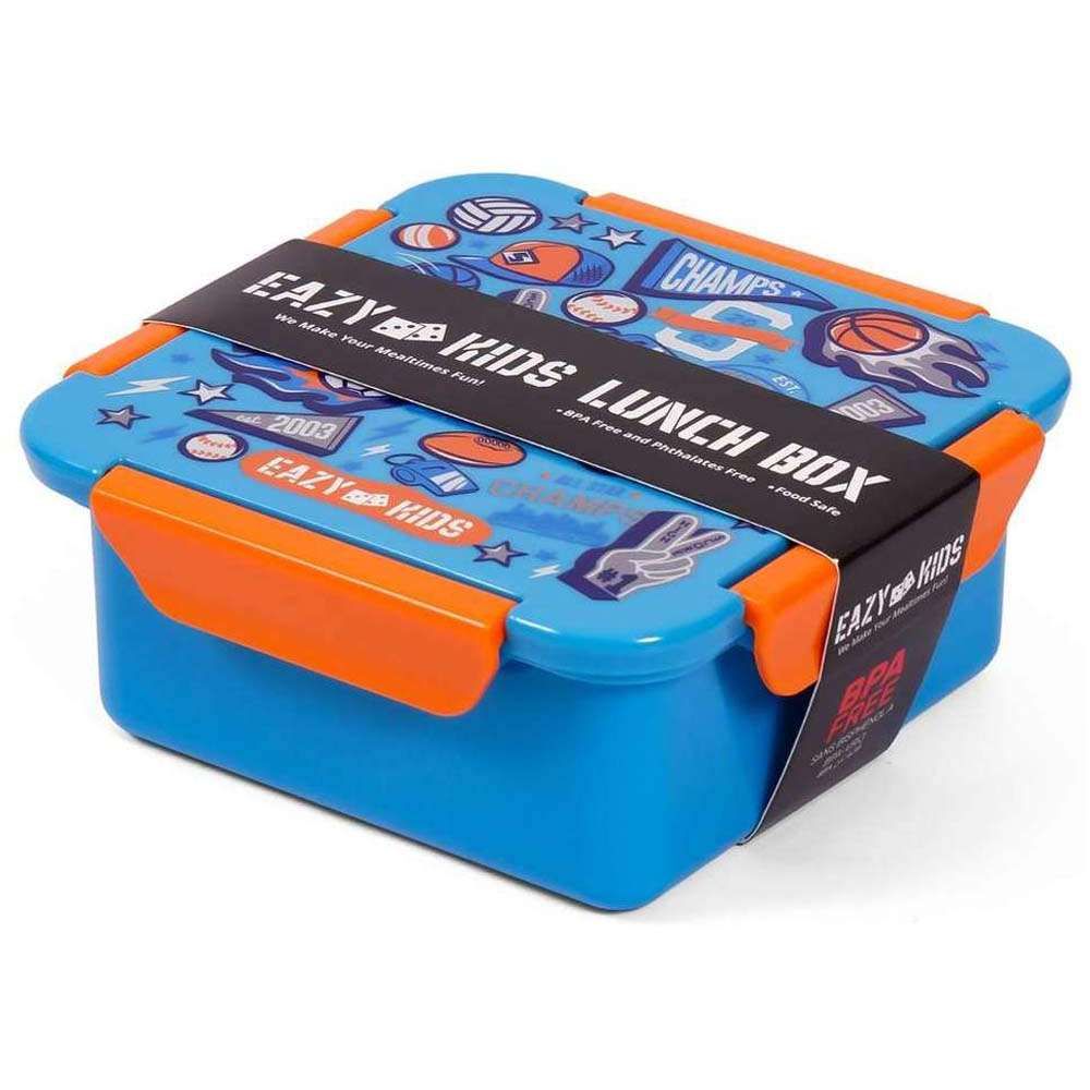 Eazy Kids - Soccer Lunch Box Set 2pcs - Blue