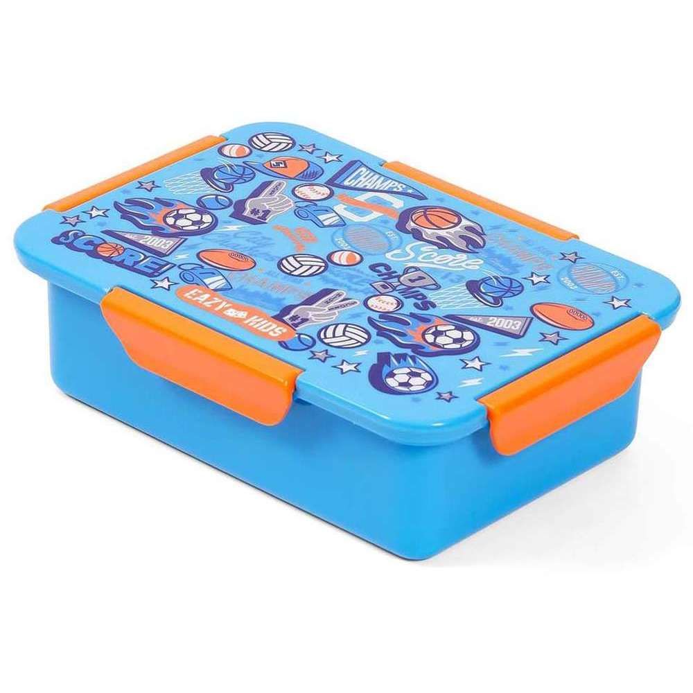 Eazy Kids - Soccer Lunch Box Set 2pcs - Blue