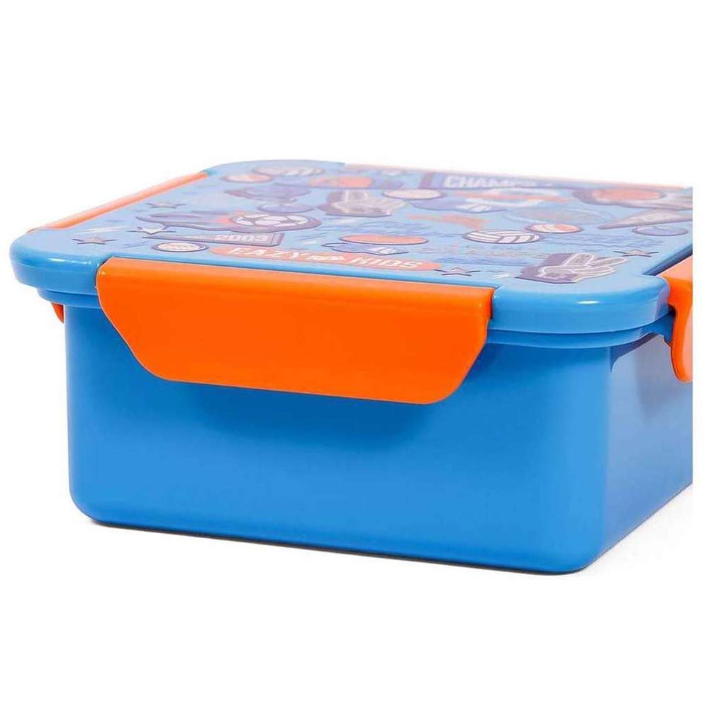 Eazy Kids - Soccer Lunch Box Set 2pcs - Blue