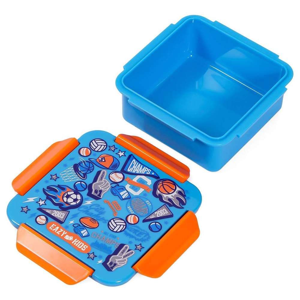 Eazy Kids - Soccer Lunch Box Set 2pcs - Blue