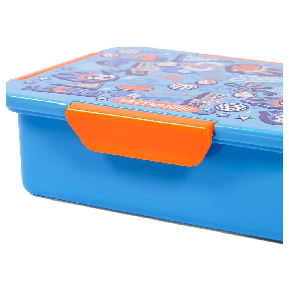 Eazy Kids - Soccer Lunch Box Set 2pcs - Blue