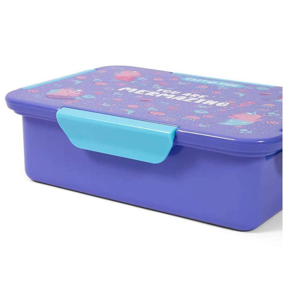 Eazy Kids - Mermaid Lunch Box Set 2pcs - Purple