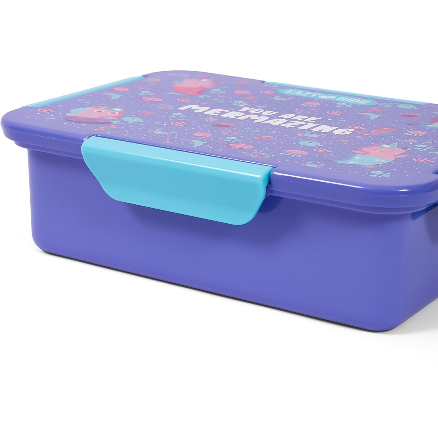 Eazy Kids - Mermaid Lunch Box Set 2pcs - Purple