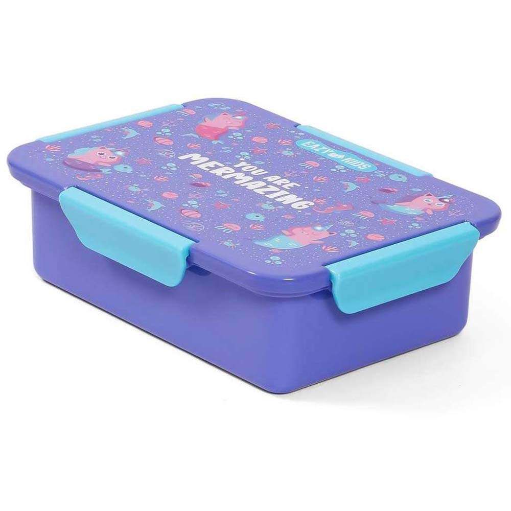 Eazy Kids - Mermaid Lunch Box Set 2pcs - Purple