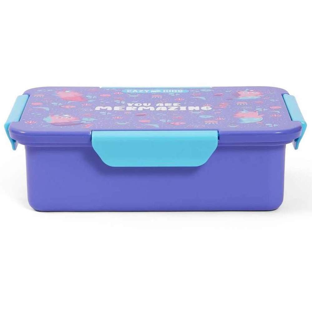 Eazy Kids - Mermaid Lunch Box Set 2pcs - Purple