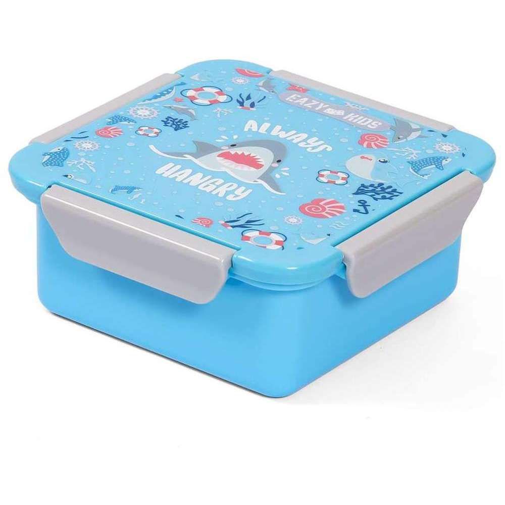 Eazy Kids - Shark Lunch Box Set 2pcs - Blue