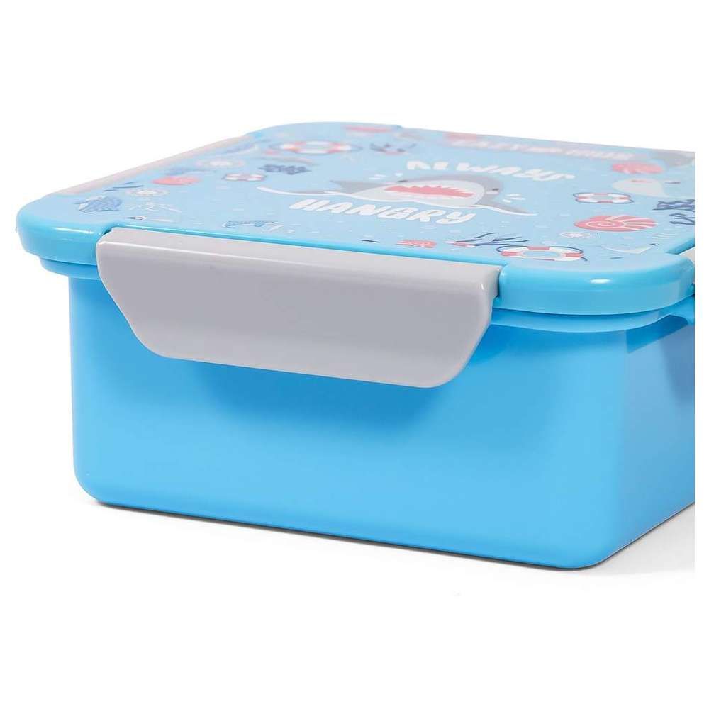 Eazy Kids - Shark Lunch Box Set 2pcs - Blue