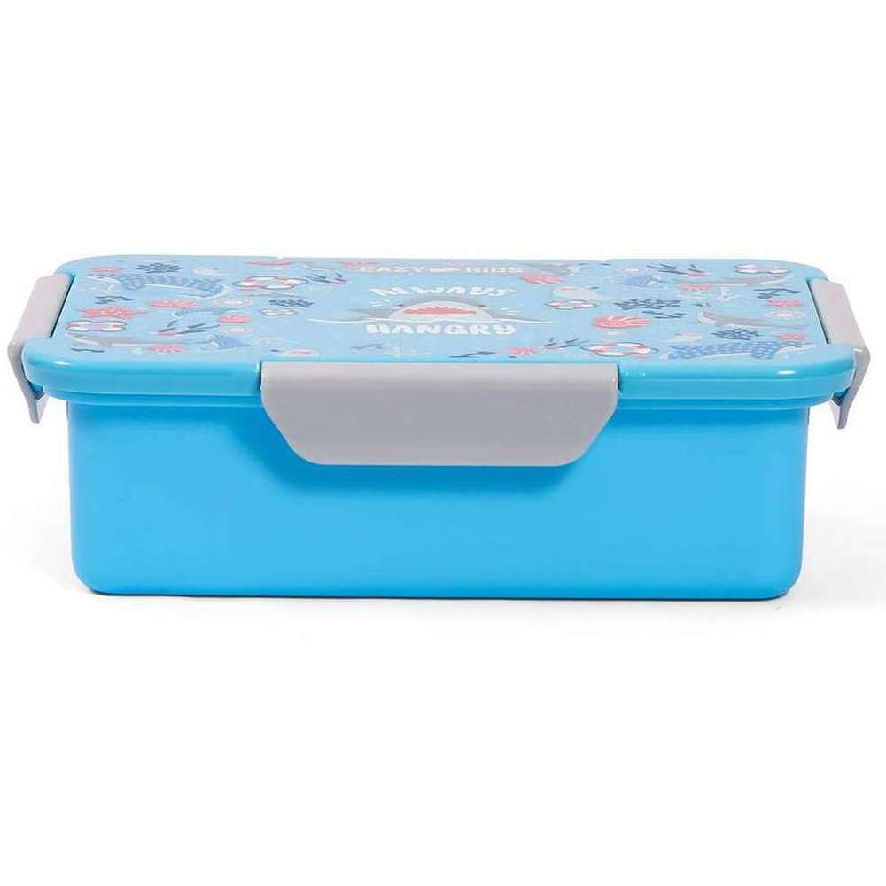 Eazy Kids - Shark Lunch Box Set 2pcs - Blue