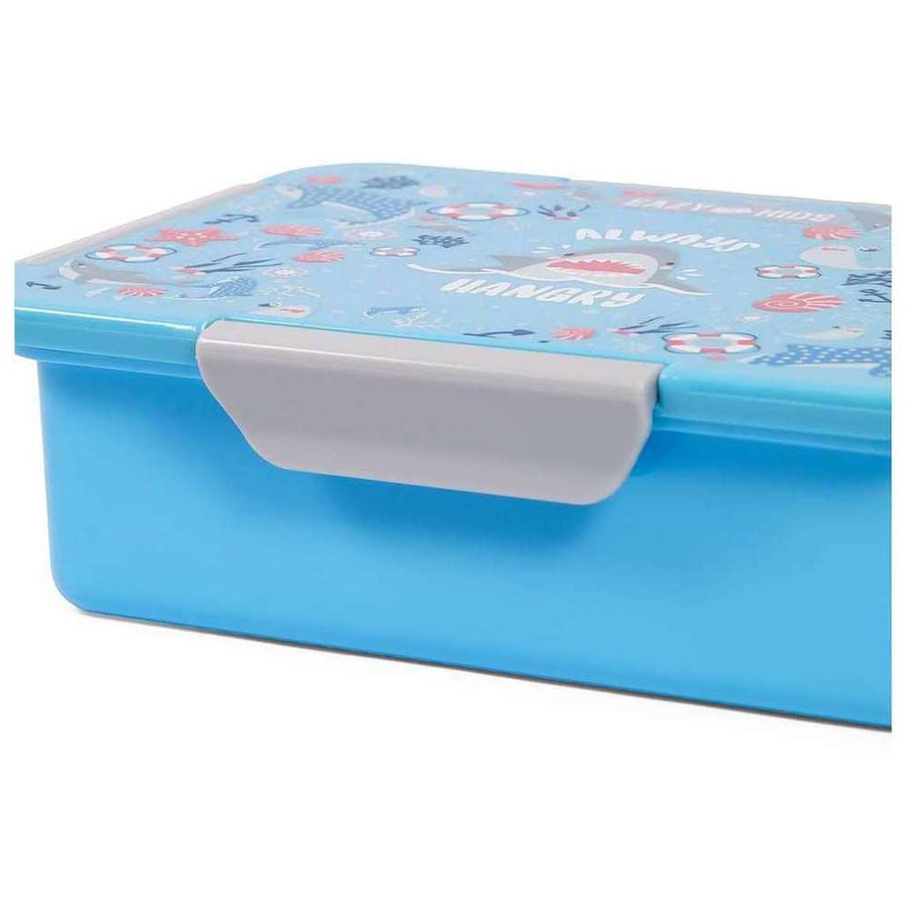 Eazy Kids - Shark Lunch Box Set 2pcs - Blue