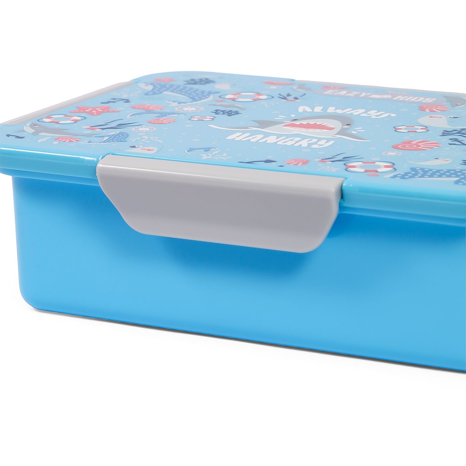 Eazy Kids - Shark Lunch Box Set 2pcs - Blue