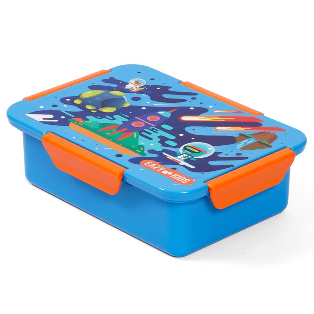 Eazy Kids - Space Lunch Box Set 2pcs - Blue