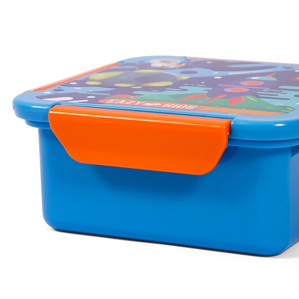 Eazy Kids - Space Lunch Box Set 2pcs - Blue