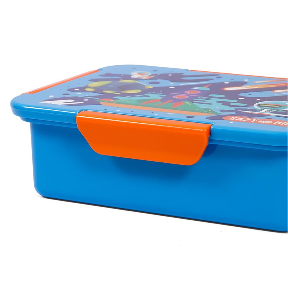 Eazy Kids - Space Lunch Box Set 2pcs - Blue