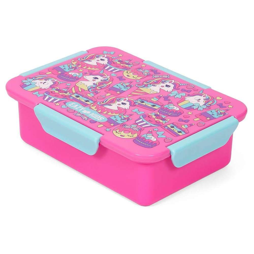 Eazy Kids - Unicorn Desert Lunch Box Set 2pcs - Pink