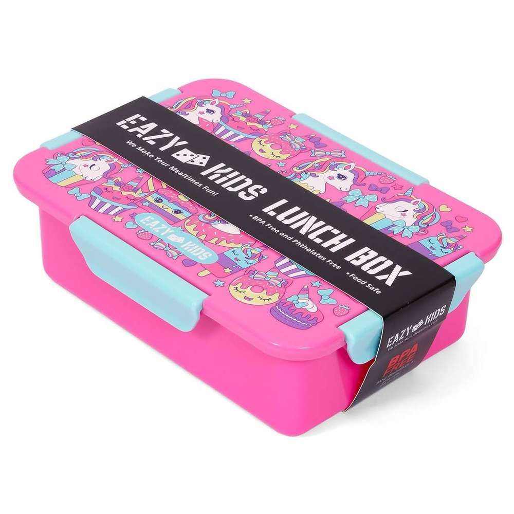 Eazy Kids - Unicorn Desert Lunch Box Set 2pcs - Pink