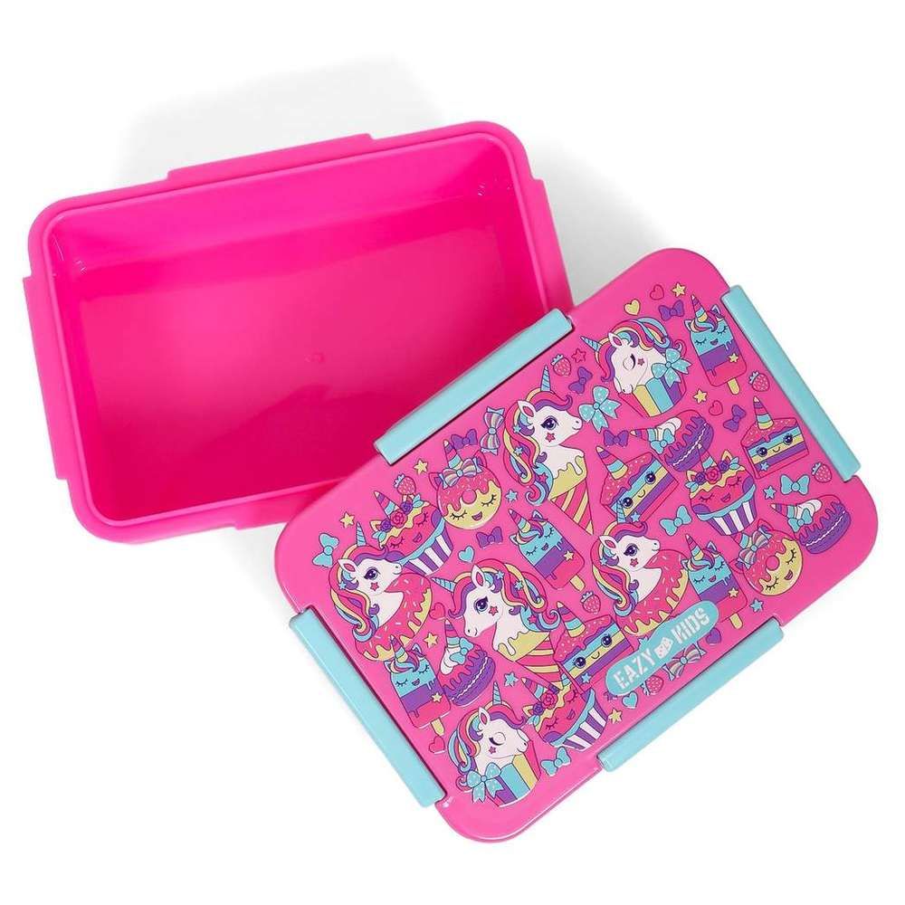 Eazy Kids - Unicorn Desert Lunch Box Set 2pcs - Pink