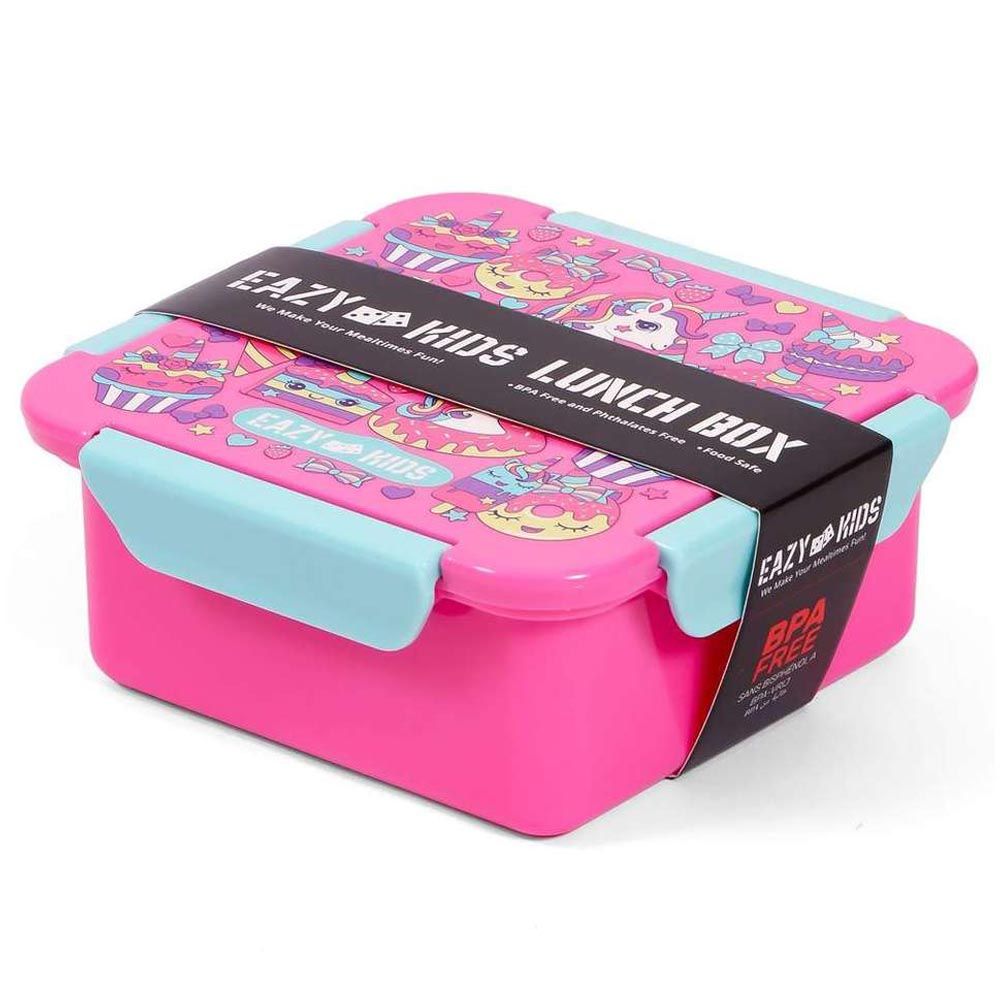 Eazy Kids - Unicorn Desert Lunch Box Set 2pcs - Pink