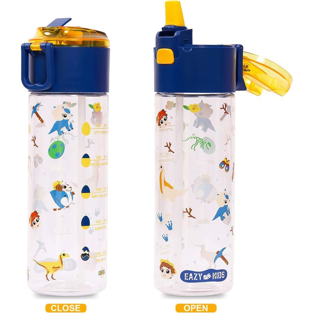 Eazy Kids - T-Rex Lunch Box & Tritan Water Bottle 450ml - Blue