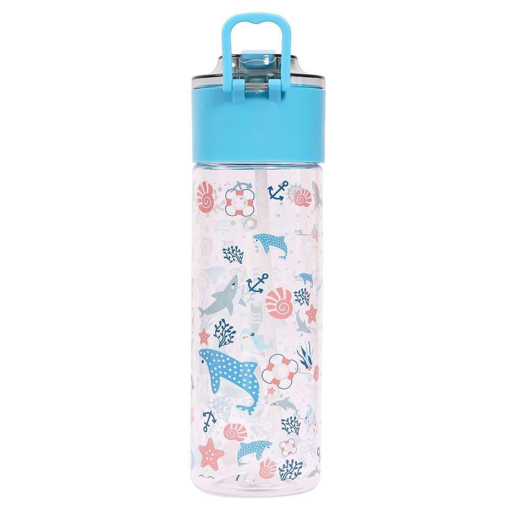 Eazy Kids - Shark Lunch Box & Tritan Water Bottle 450ml - Blue