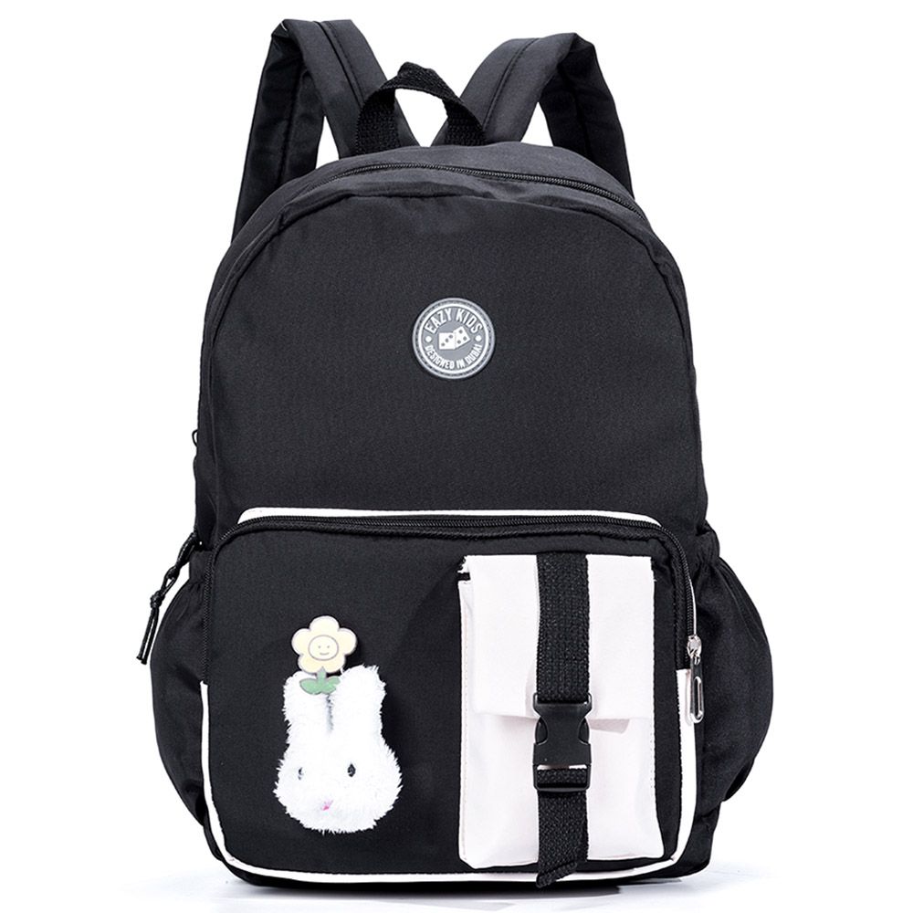 Eazy Kids - Vogue School Bag w/ Bento Lunch Box - Black