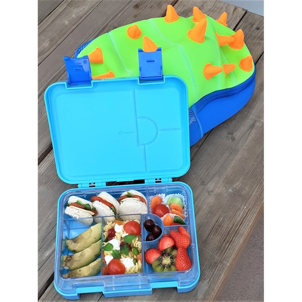 Eazy Kids - Spiky Dinosaur Bento School Set - Green