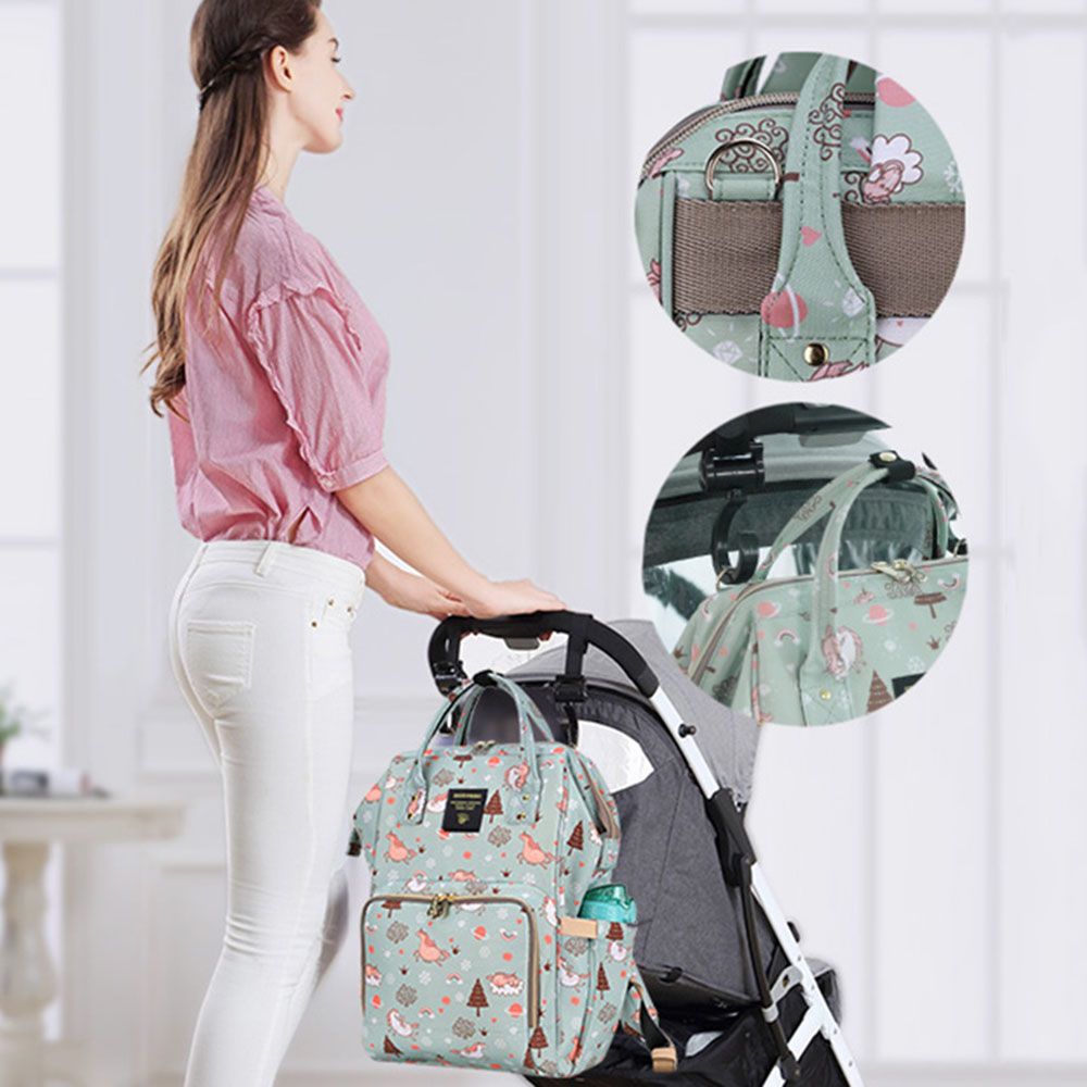 Sunveno - Diaper Travel Kit - Green Dream Sky