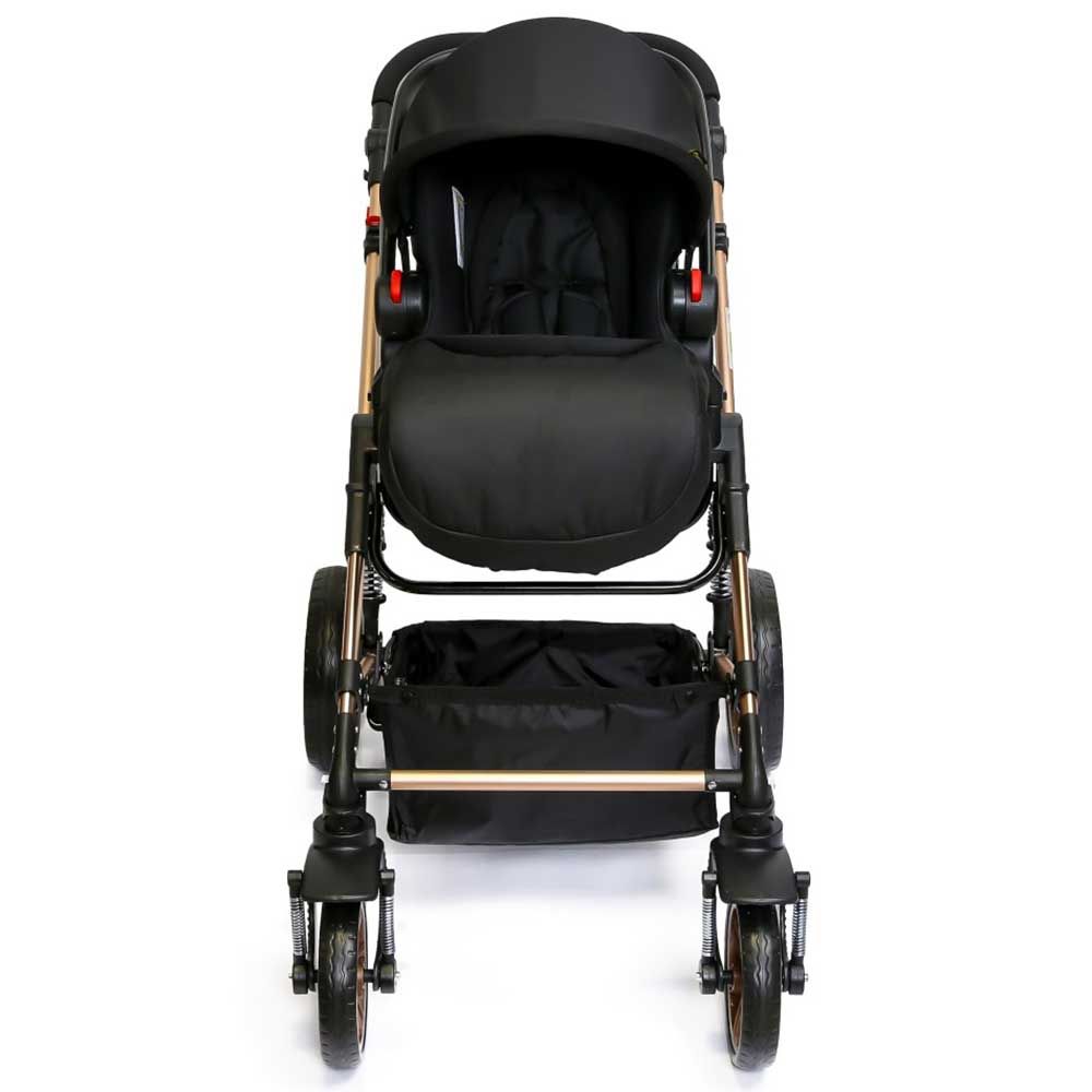 Teknum 3-in-1 Pram Stroller Story - Wine + Infant Car Seat