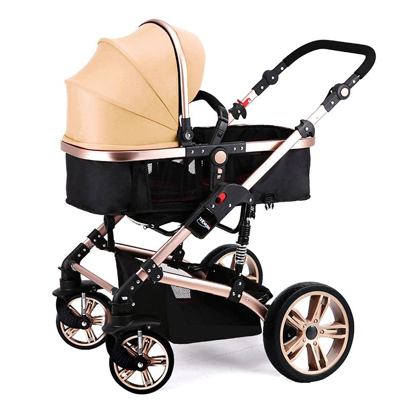 Teknum 3-in-1 Stroller Story - Khaki + Diaper Bag &Hooks