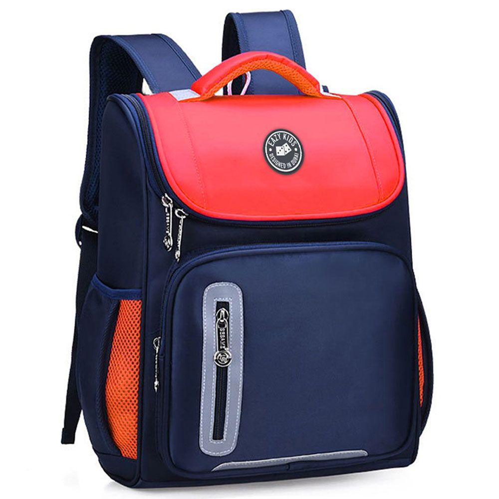 Eazy Kids Trolley School Bag 15 Inch - Red