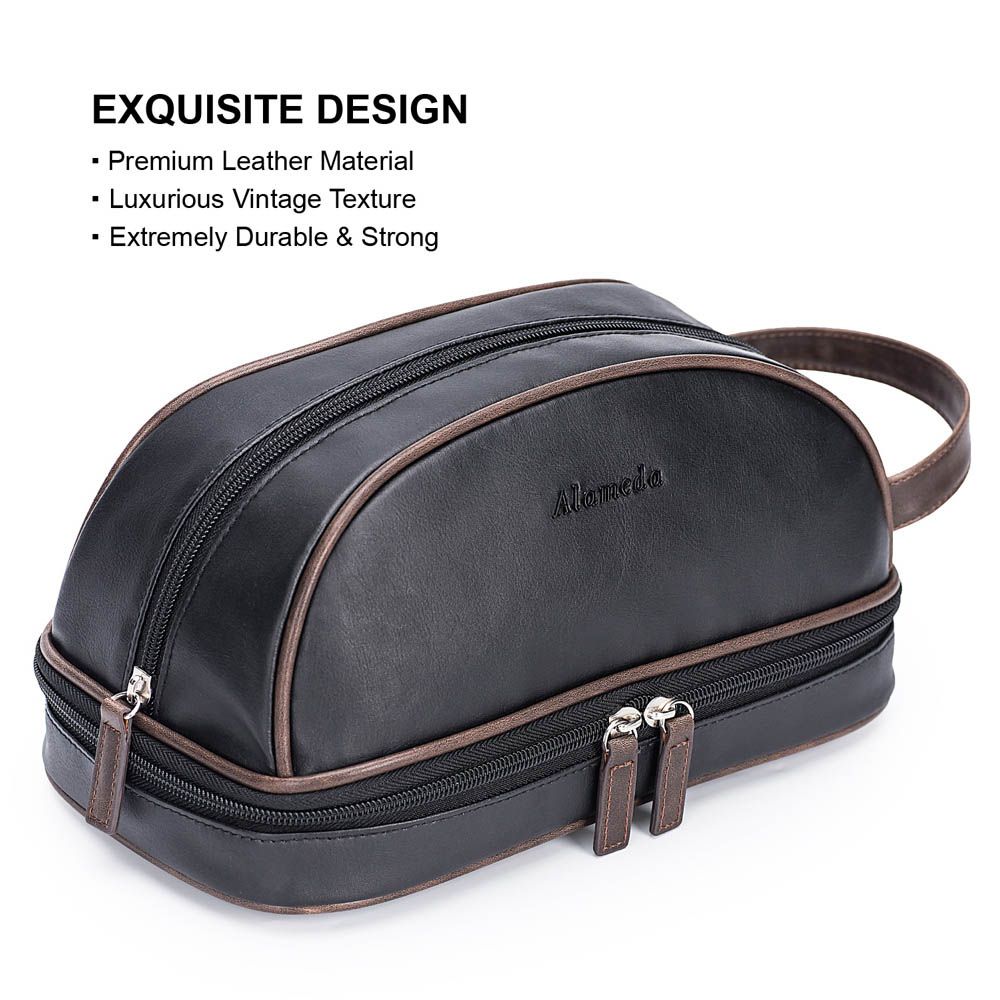 Alameda - Multipurpose Dopp Kit - Black And Brown