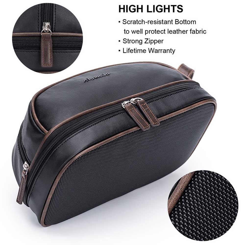 Alameda - Multipurpose Dopp Kit - Black And Brown