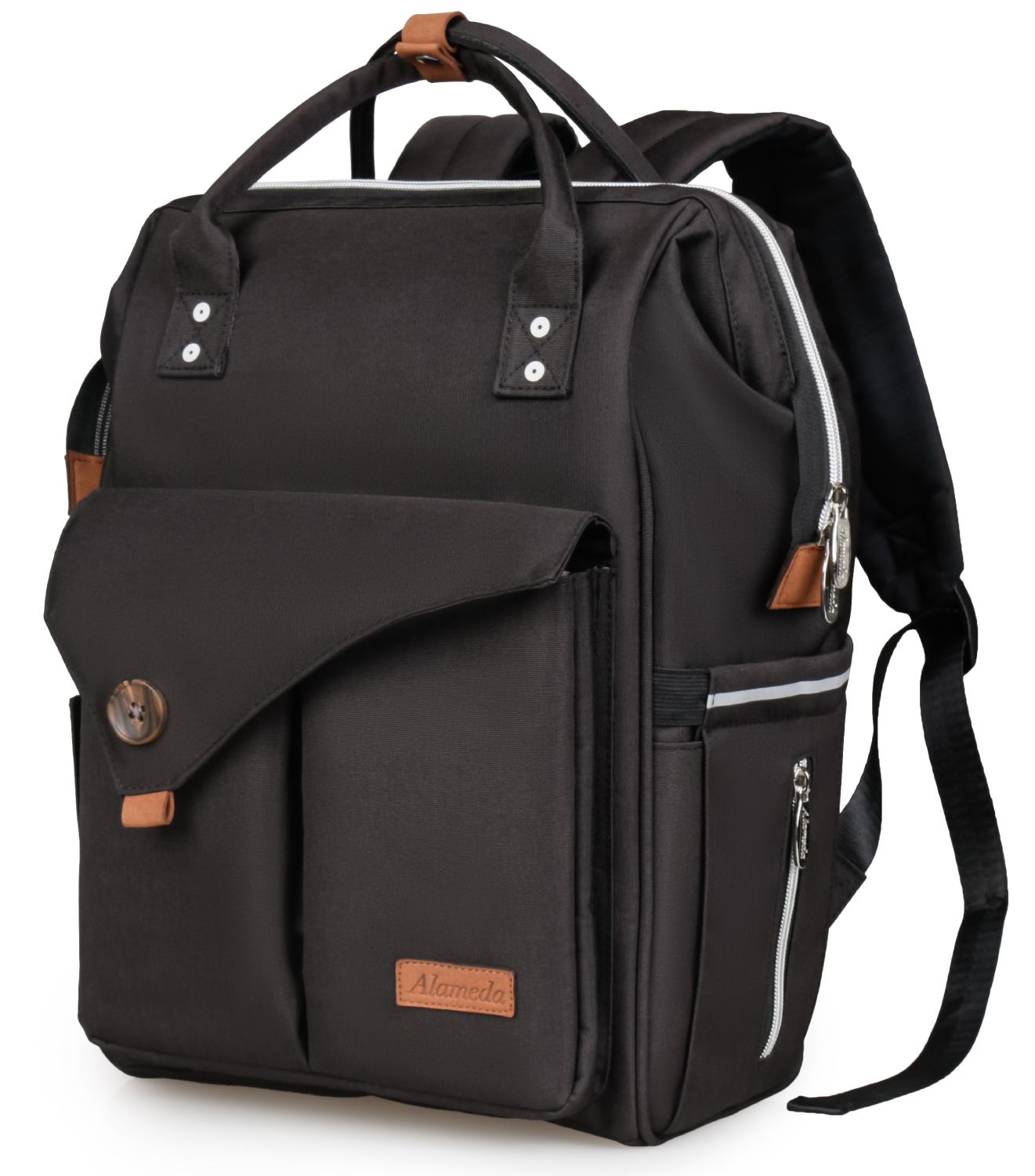 Alameda - Diaper Backpack - Large - Jet Black