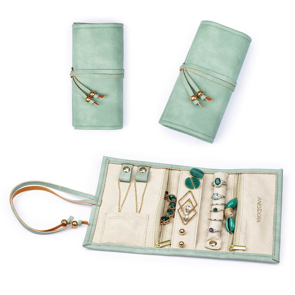 Alameda - Anesidora Jewellery Case - Green