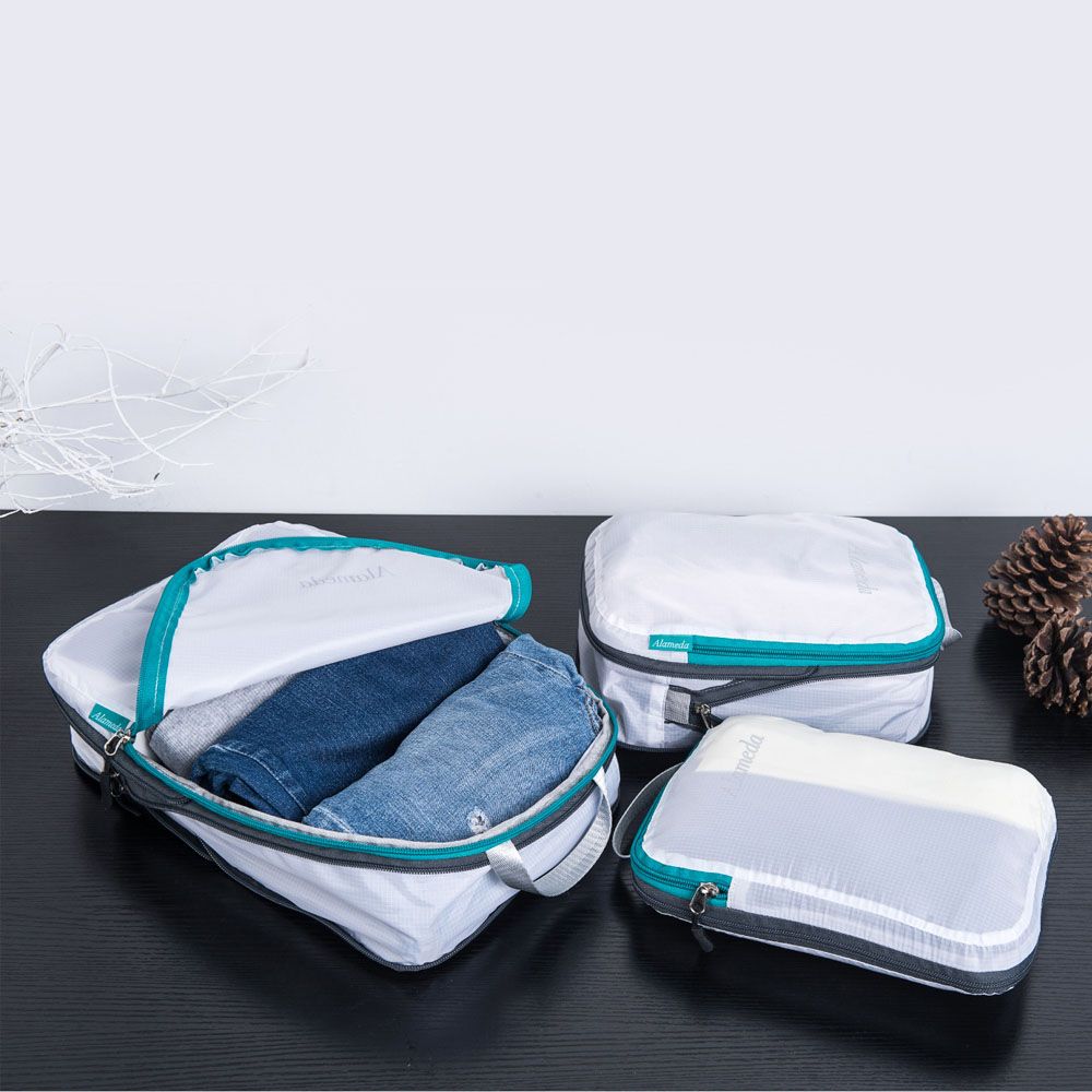 Alameda - Packing Cubes Organizer - Set Of 3 - White