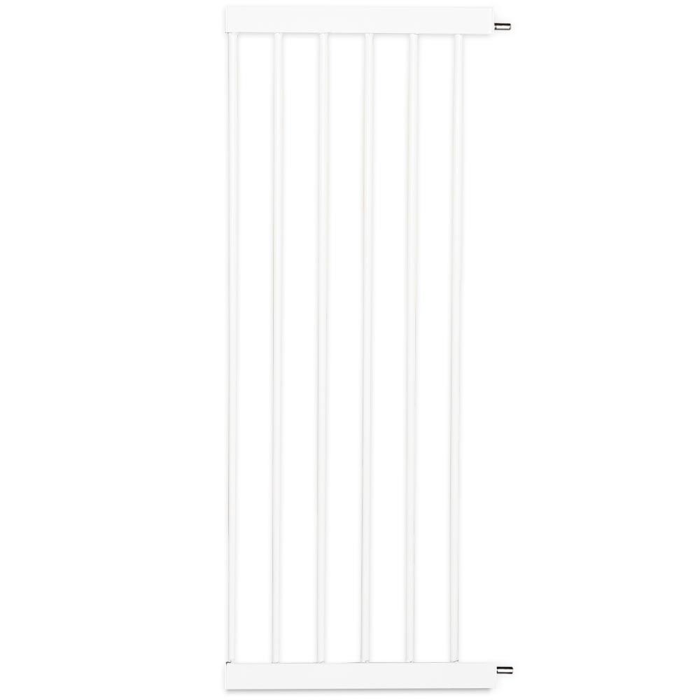 Baby Safe - Metal Safety LED Gate With Extension 30 & 45cm - White