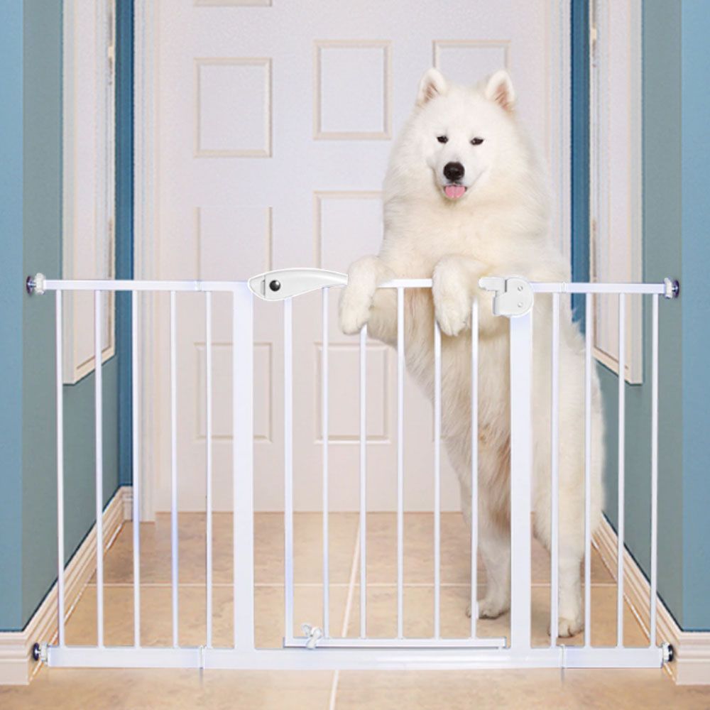 Baby Safe - Metal Safety Gate w/ 20 cm Extension - White