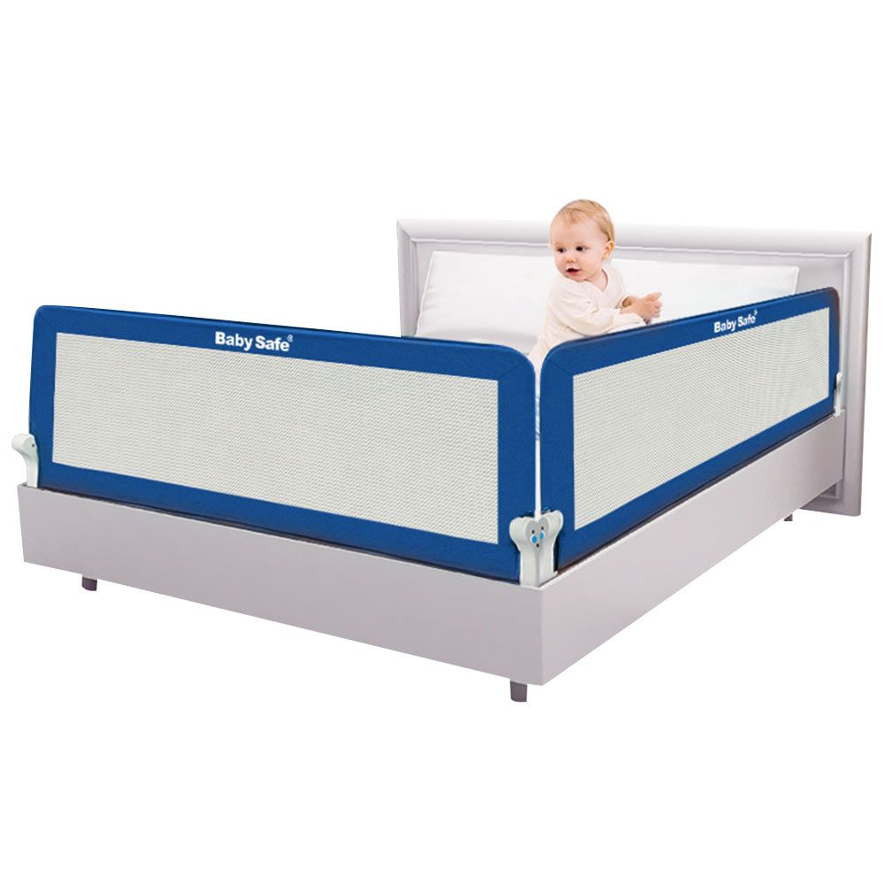 Baby Safe - Safety Bed Rail 120X42 cm - Blue