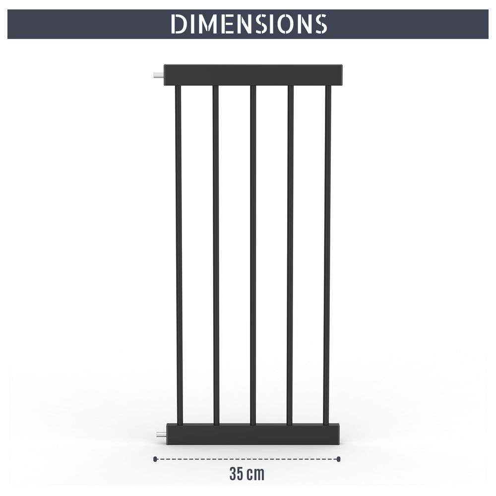 Baby Safe - Safety Gate Extension 35cm - Black