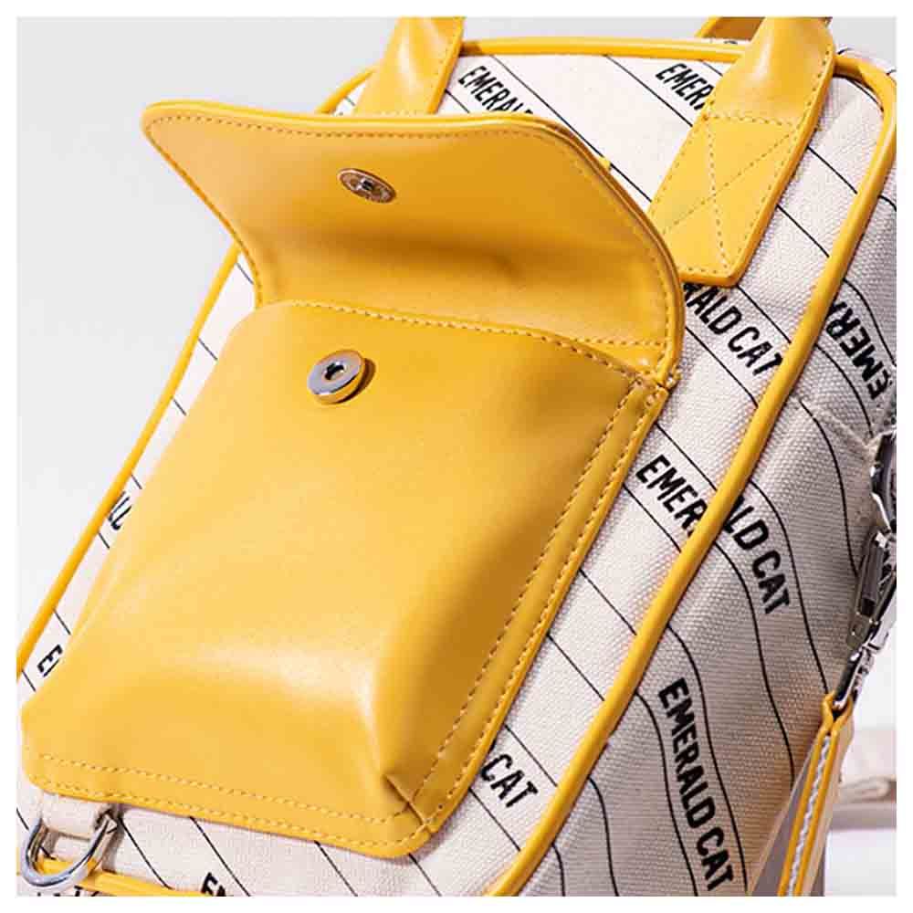 Emerald Cat - Crossbody Bag - Yellow