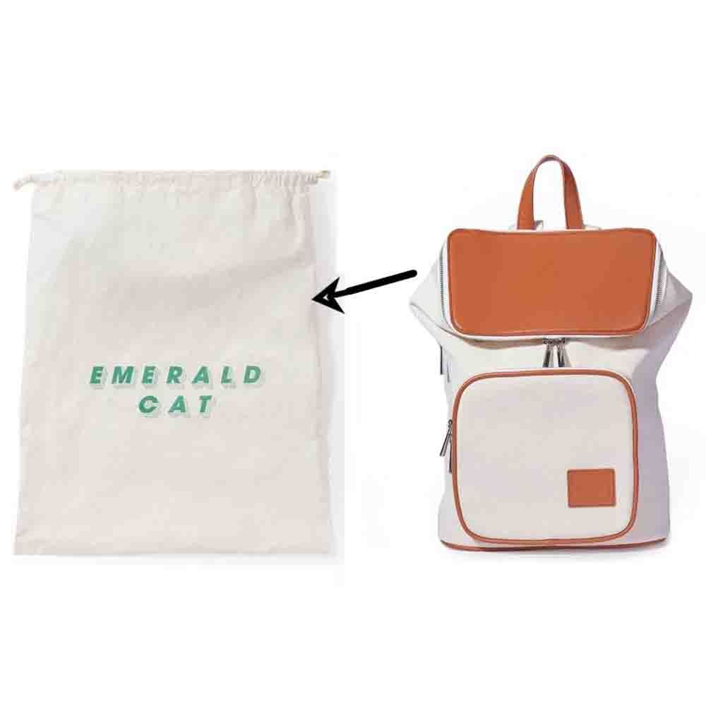 Emerald Cat - Fashion Backpack - Brown