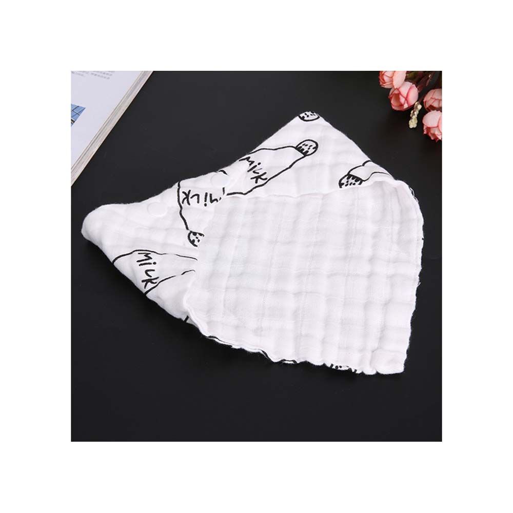 Eazy Kids - Muslin Bandana Bibs - Set of 3- Black & White